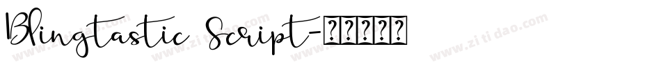 Blingtastic Script字体转换